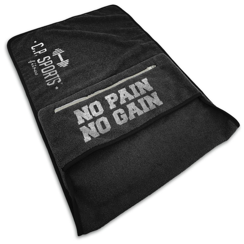 CP SPORTS Fitness Towel (No Pain No Gain - Black) S400 @ iFit