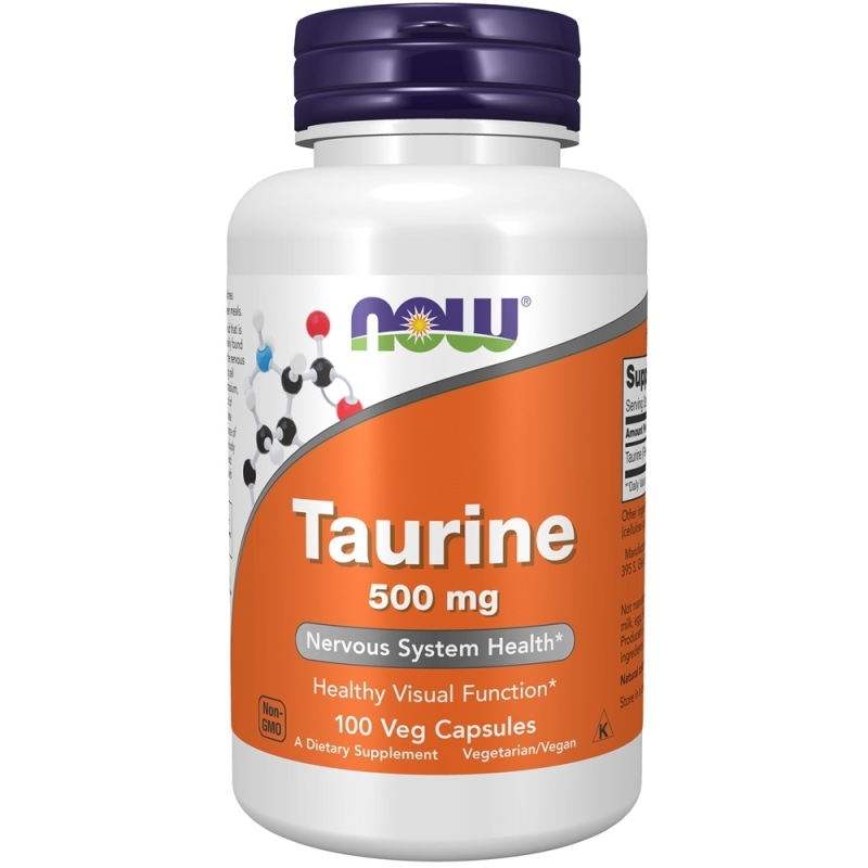 NOW FOODS Taurine 500mg - 100 caps @ iFit