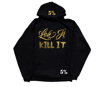 5% NUTRITION Apparel 5% For Life Hoodie Black/Gold