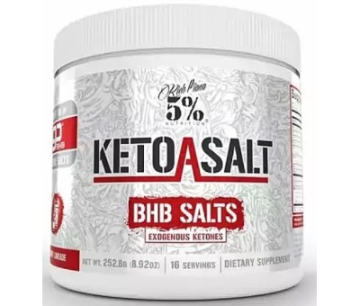 5% NUTRITION Keto aSALT with goBHB Salts 252g Cherry Limeade