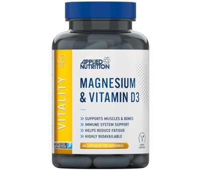 Applied Nutrition Magnesium & Vitamin D3 - 60 vcaps