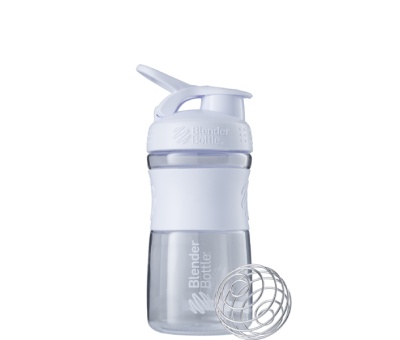 BLENDER BOTTLE Sportmixer 20oz - Clear/White - 600ml