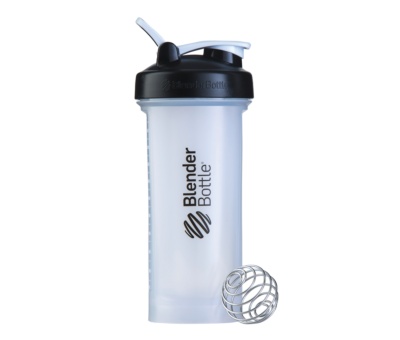 BLENDER BOTTLE PRO45, 45oz/1330ml Full Color CLEAR/BLACK