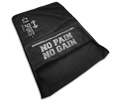 CP SPORTS Fitness Towel (No Pain No Gain - Black) S400