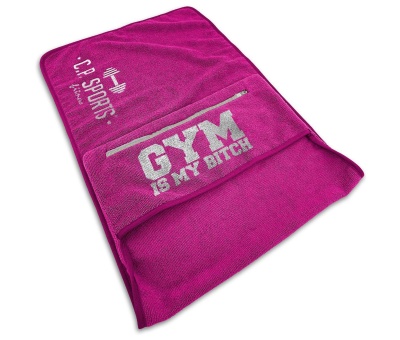 CP SPORTS Fitness Towel (Gym is my bitch - Pink) S402