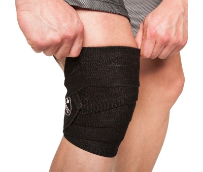 CP SPORTS Powerlifting knee supports 200cm (T25) Black