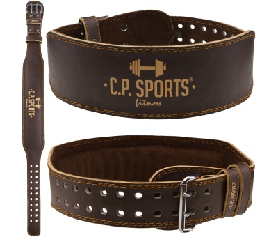 CP SPORTS Weight Lifting belt Leather (BROWN) T4