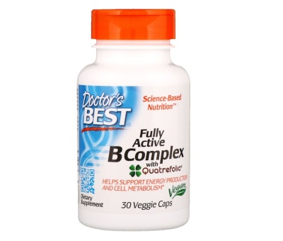 DR´S BEST Fully Active B-Complex with Quatrefolic 30 veggie caps