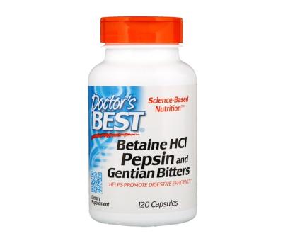 DR´S BEST Betaine HCl Pepsin & Gentian Bitters - 120 caps