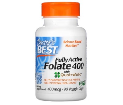 DR´S BEST Folate 400 with Quatrefolic 400mcg - 90 vcaps