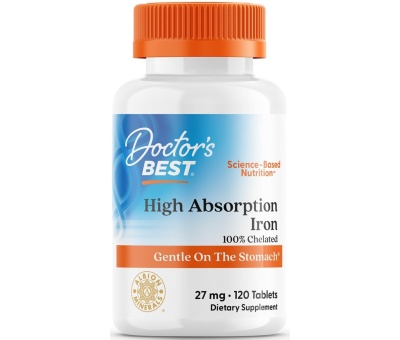 DR´S BEST High Absorption Iron 27mg - 120 tablets