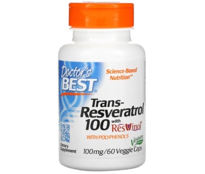 DR´S BEST Trans Resveratrol with ResVinol 100mg - 60vcaps