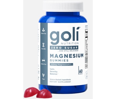 Goli Nutrition Zero Sugar Magnesium Gummies 60 Gummies