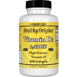 HEALTHY ORIGINS Vitamin D3 2400iu 120Sgels