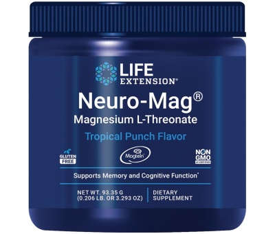 LIFE EXTENSION Neuro-Mag Magnesium L-Threonate 93.35g Tropical Punch