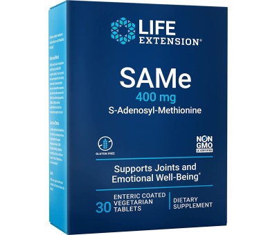 LIFE EXTENSION SAMe S-Adenosyl-Methionine 400mg - 30tabs