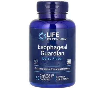 LIFE EXTENSION Esophageal Guardian - 60 vegetarian chewable tabs Berry Flavor