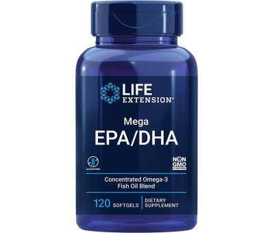 LIFE EXTENSION Mega EPA/DHA 120 Softgels