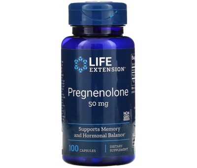 LIFE EXTENSION Pregnenolone 50mg - 100 caps