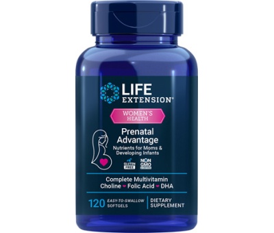 LIFE EXTENSION Prenatal Advantage 120 Softgels