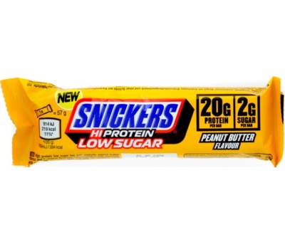SNICKERS Low Sugar High Protein Bar 57g Peanut Butter
