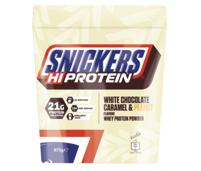 Snickers Protein Powder 875g White Chocolate, Caramel & Peanut