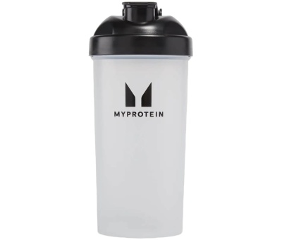 Myprotein Shaker Bottle with Mixball 600ml Black/Clear
