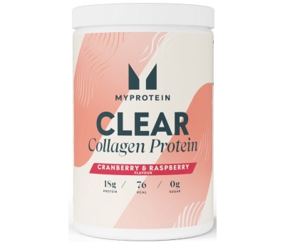 MYPROTEIN CLEAR Collagen Protein 650g/30servings Cranberry and Raspberry