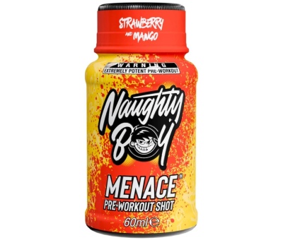 NAUGHTY BOY Menace Pre-Workout SHOT 60ml Strawberry Mango