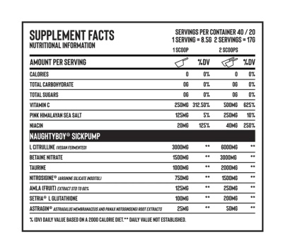 NAUGHTY BOY Sick Pump 390g