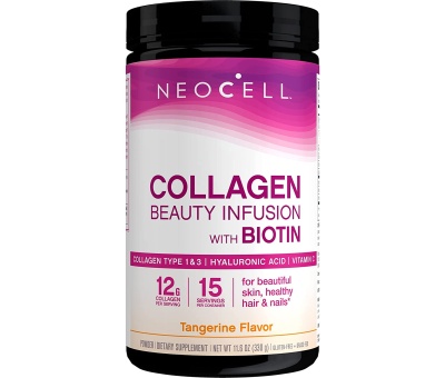 NEOCELL Beauty Infusion 330g Tangerine (kollageen+Hüaluroonhape + biotiin