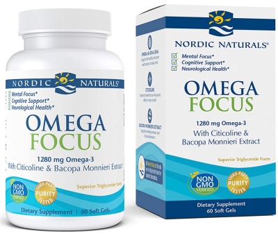 NORDIC NATURALS Omega Focus (Citicoline & Bacopa) 1280mg - 60softgels