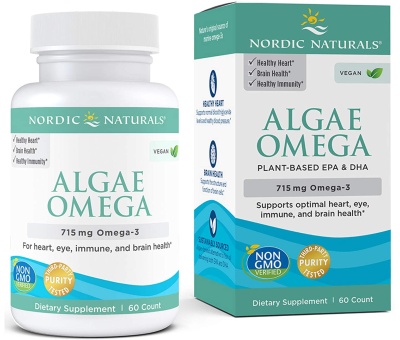 NORDIC NATURALS Algae Omega 715mg Omega3 - 60softgels