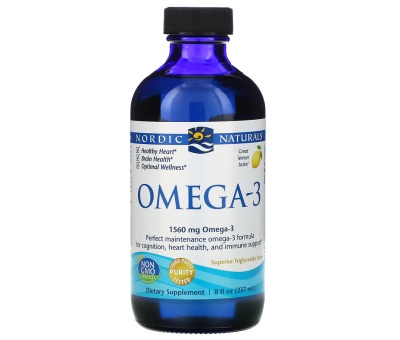 NORDIC NATURALS Omega-3, 1560mg - 237 ml. Lemon