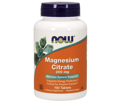 NOW FOODS Magnesium Citrate 200mg 100Tabs