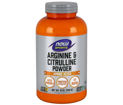 NOW FOODS Arginine & Citrulline - 340g