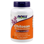 NOW FOODS Chitosan 500mg Plus Chromium - 120 vcaps