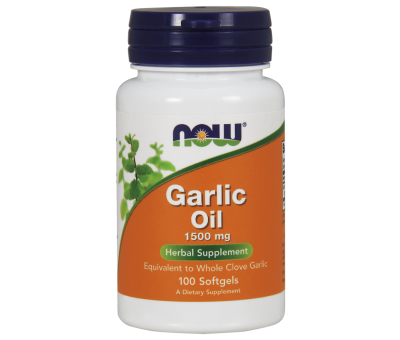 NOW FOODS Garlic Oil, 1500mg - 100 softgels