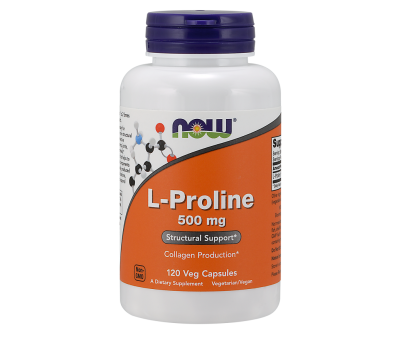 NOW FOODS L-Proline 500mg - 120 vcaps