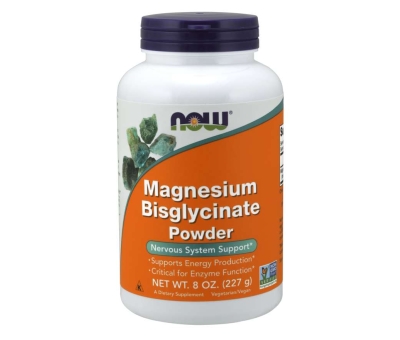 NOW FOODS Magnesium Bisglycinate Powder - 227g