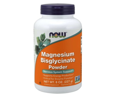 NOW FOODS Magnesium Bisglycinate Powder - 227g