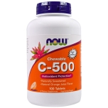 NOW FOODS Vitamin C-500 100 Chewable Tablets
