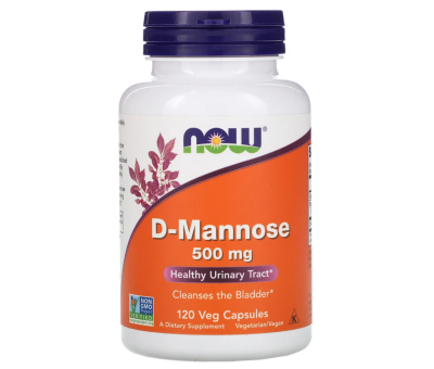 NOW FOODS D-Mannose 500mg - 120vcaps