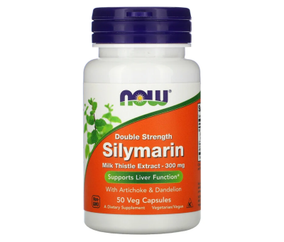 NOW FOODS Silymarin with Artichoke & Dandelion 300mg - 50 vcaps