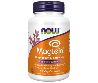 NOW FOODS Magtein Magnesium L-Threonate - 90 vcaps (Magneesium L-treonaat)