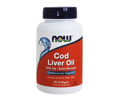 NOW FOODS Cod Liver Oil 1000mg - 90softgels