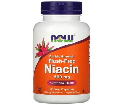 NOW FOODS Niacin Flush Free 500mg 90caps