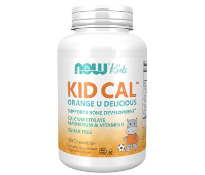 NOW FOODS Kid Cal 100chewables Tart Orange