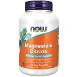 NOW FOODS Magnesium Citrate, 400mg - 120caps (Magneesiumtsitraat)