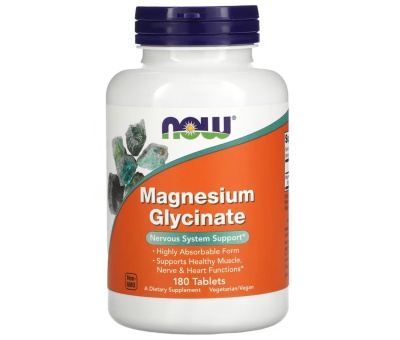 NOW FOODS Magnesium Glycinate 180 Tablets